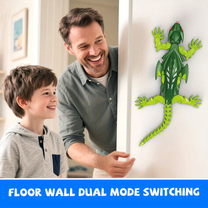 Bionic Climbing Lizard, 2.4G Remote Control Lizard Toy with LED Glowing Eyes, Strong Vacuum Suction Power - Stable Crawling on Walls, Dual Mode Switching for Floor and Wall, Fun Birthday Gift for Kids Aged 6+, Christmas Prese