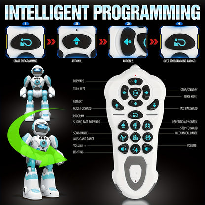 Robot toy. Rechargeable RC robot for kids 3-5-8. Remote control toy with music and LED. GIFT for children., Robot Dog, Robot Puppy, Robot Pet, Dog Robot, Robot Jouet, Robotic Dog, Interactive Robot, Robot Car Kit, Remote Cont