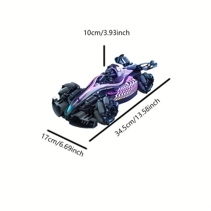 2025 New Model Stunt Spray Remote Control Cool Sports Car with One-Button Drift, Hand-Controlled Off-Road Climbing Four-Wheel Drive Super Toy Vehicle