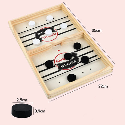 Table Hockey Paced Sling Puck Board Game Fast Sling Puck Winner Party Game Adult Child Family Game Desktop Battle Board Game