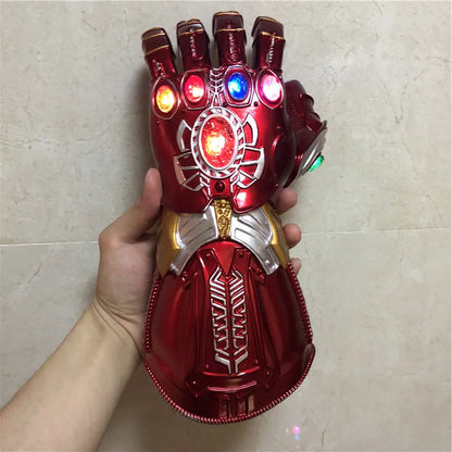 Avengers 1:1 Iron Man Retro Glove Hulk RetroThanos Gloves Superhero Weapen Gauntlet  LED Light Marvel Captain America Cosplay