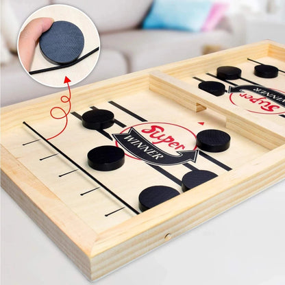 Table Hockey Paced Sling Puck Board Game Fast Sling Puck Winner Party Game Adult Child Family Game Desktop Battle Board Game