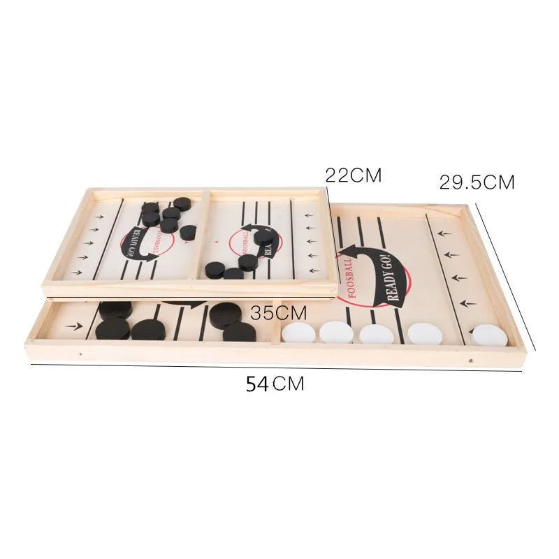 Table Hockey Paced Sling Puck Board Game Fast Sling Puck Winner Party Game Adult Child Family Game Desktop Battle Board Game