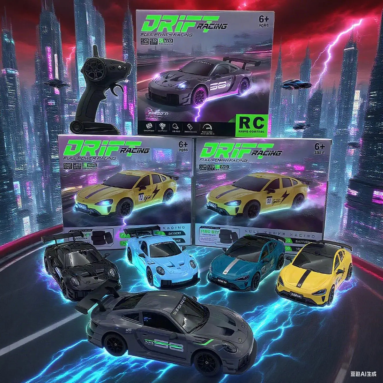 2025 New, Limited Edition Rc Drift GT3 RS 911 mi SU7 1:20 Drift Racing Car, Racing Kids Gift with High Speed Remote Control