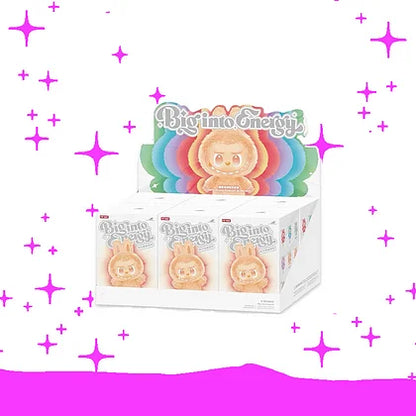 Popmart Labubu V2 V3 The Monsters Macaron Have A Seat Big Into Energy Series Blind Box Vinyl Face Plush Doll Pendant Toy Gift