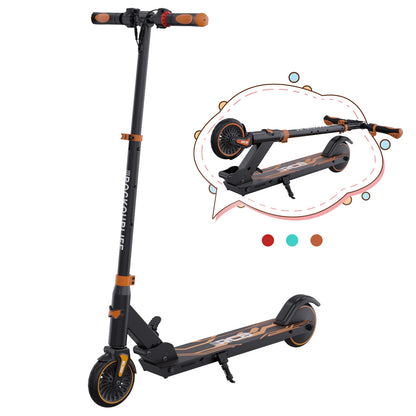 RCB Electric Scooter for Children Aged 8-12-16 Years, Only 7.55KG Foldable Electric Scooters, Two Types of Braking, Max 16 Km