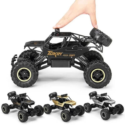 New RC Cars Remote Control Car 1:12/16 Off Road Monster Truck Metal Shell LED Headlights 4WD All Terrain Hobby RC Car Toys Gifts