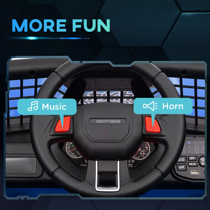 AIYAPLAY Kids Ride On Car, 12V Electric Truck w/ Suspension