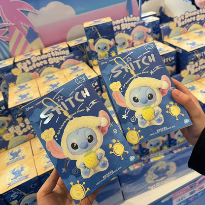 MINISO Stitch Blind Box Bag Vinyl Pendant Cute Doll Mystery Series Fluffy Surprise Gift - Eat Something before Sleep Collection