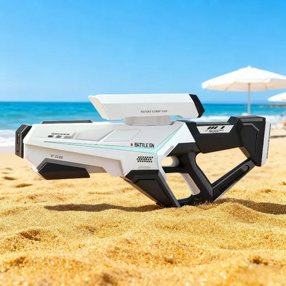 New electric full continuous shooting water gun toy summer beach pool toy water gun automatic children's water absorption toy