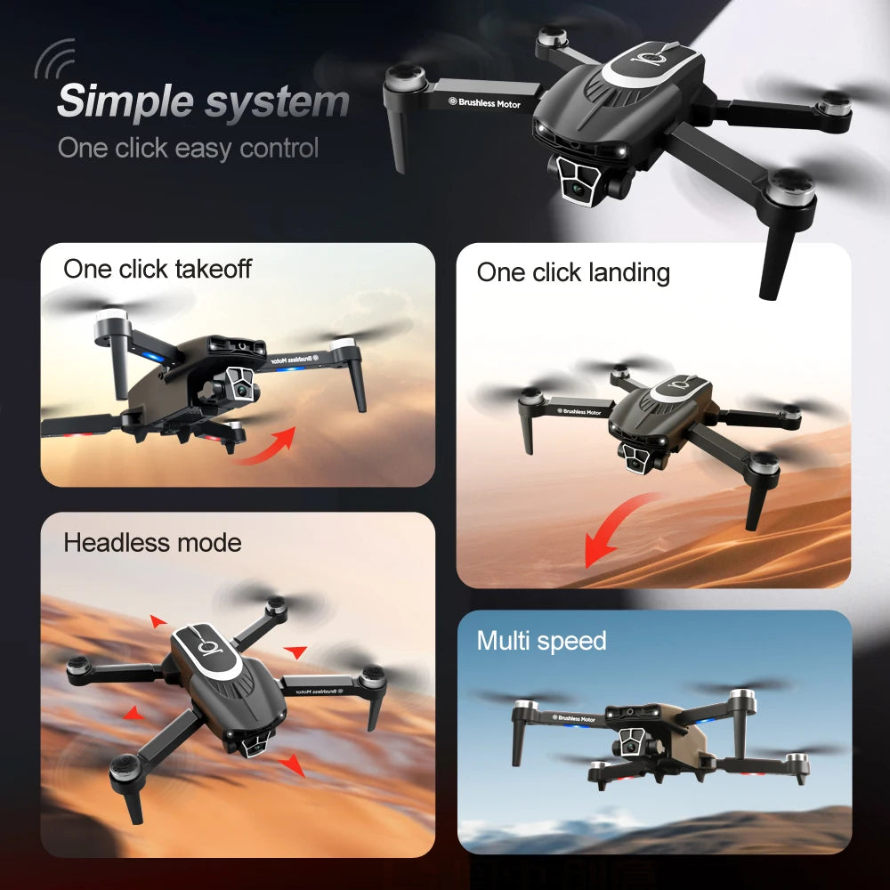 KBDFA  A10 Pro Drone Profesional Dual HD Camera Aerial Photography FPV Helicopters Obstacle Avoidance Foldable RC Quadcopter Toy