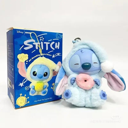 MINISO Stitch Blind Box Bag Vinyl Pendant Cute Doll Mystery Series Fluffy Surprise Gift - Eat Something before Sleep Collection
