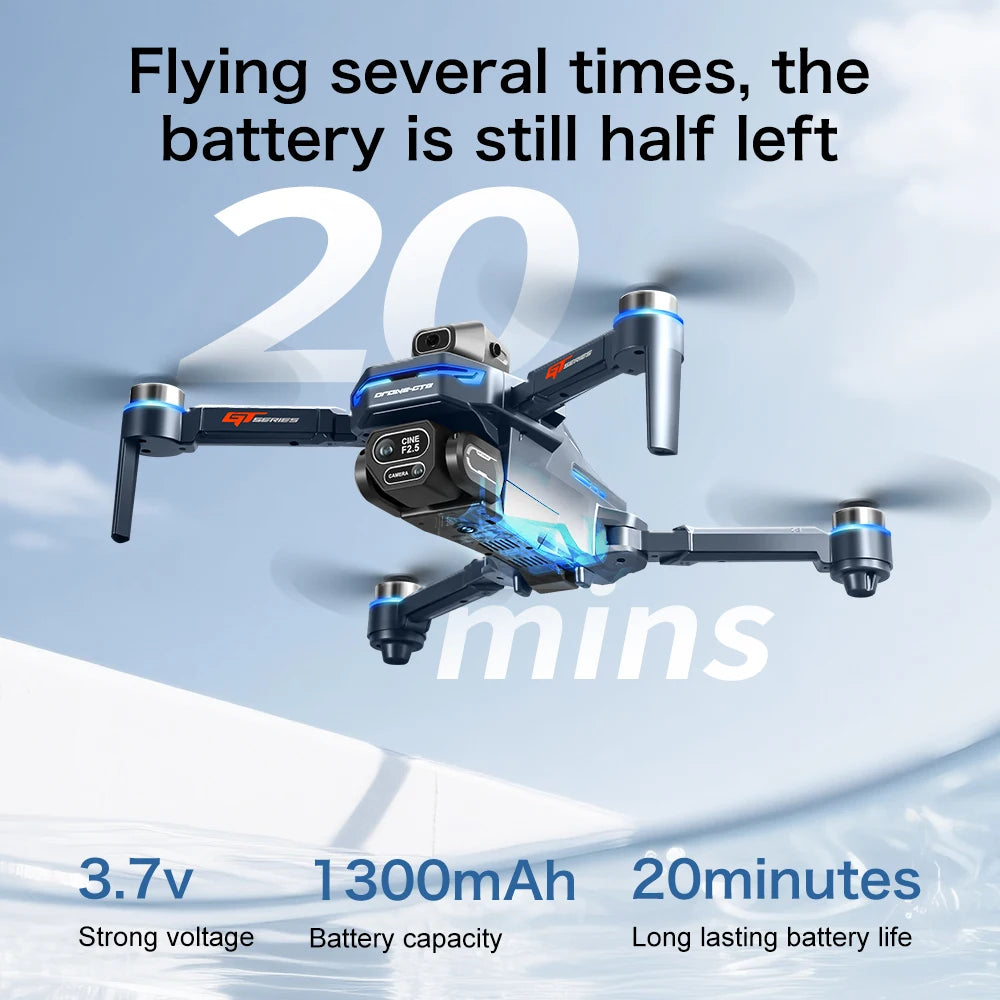 Xiaomi GT8 Drone 8K Professional Dual Camera GPS FPV Brushless Motor Optical Flow Hovering Folding Quadcopter 4K RC Dron Toys