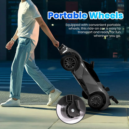 KTM Licensed Kids Electric Ride on Car Aged 3-6, 12V Battery Powered Electric Toy Car with Remote Control, Butterfly Doors