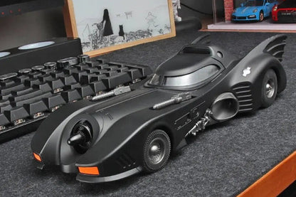 1:18 1989 Batmobile Die-cast Car with Batman Figure, Toys for Kids and Adults , Black