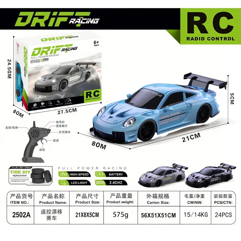 2025 New, Limited Edition Rc Drift GT3 RS 911 mi SU7 1:20 Drift Racing Car, Racing Kids Gift with High Speed Remote Control