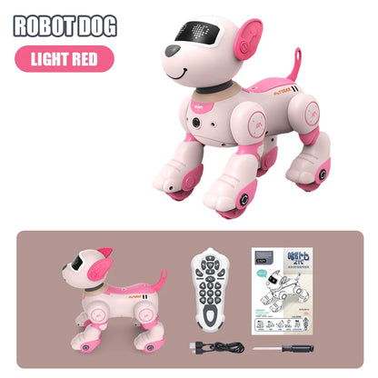 Intelligent Remote Control Robot Dog Electronic Stunt Voice Command Programmable Touch-sense Music Song Children's Toys for Boys