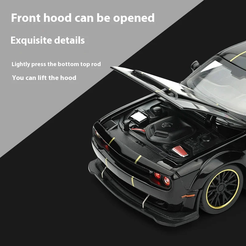 1:32 Dodge Challenger SRT Hellcat Redeye V8 Alloy Metal Diecast Model American Muscle Sports Car Collection Of Hobby Decorations