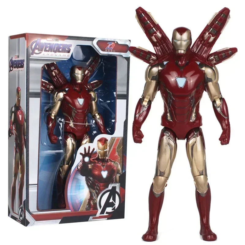 Marvel Avengers Superhero Figures Iron Man Action Figure Toys Spiderman Captain America Hulk Thor Holiday Gifts for Kids Boys