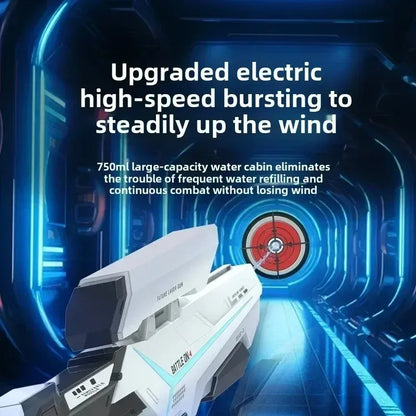 New electric full continuous shooting water gun toy summer beach pool toy water gun automatic children's water absorption toy