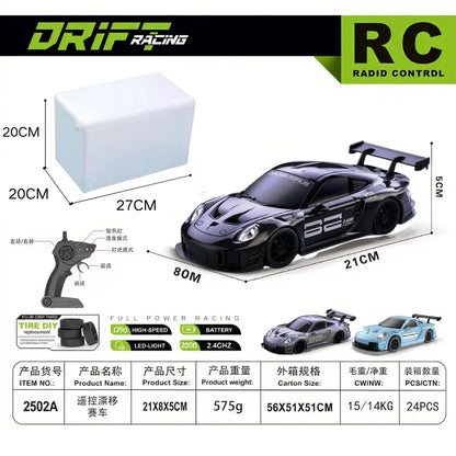 2025 New, Limited Edition Rc Drift GT3 RS 911 mi SU7 1:20 Drift Racing Car, Racing Kids Gift with High Speed Remote Control