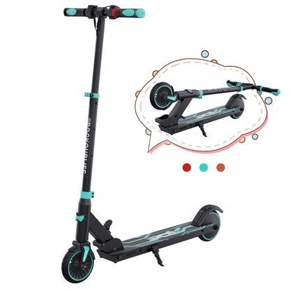 RCB Electric Scooter for Children Aged 8-12-16 Years, Only 7.55KG Foldable Electric Scooters, Two Types of Braking, Max 16 Km