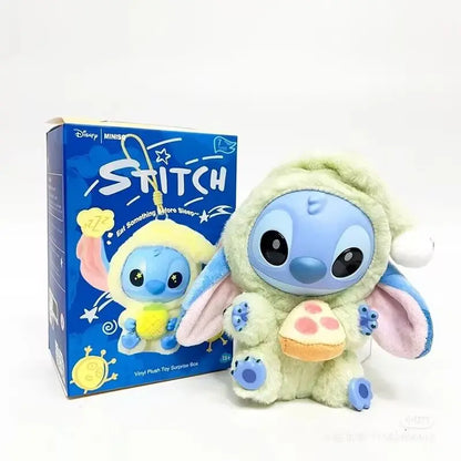 MINISO Stitch Blind Box Bag Vinyl Pendant Cute Doll Mystery Series Fluffy Surprise Gift - Eat Something before Sleep Collection