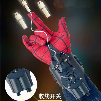 Ml Legends Fully Automatic Peripheral Spiderman Web Shooters Spider Silk Launcher Rope Device Cosplay Toys Props Christmas Gift