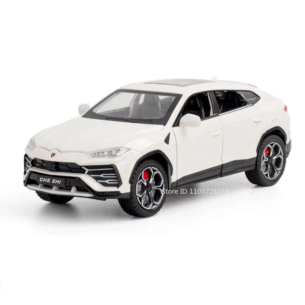 1:24 REVUELTO Miniature Sports Car Model Toys Alloy Diecast URUS SUV Sound Light Pull Back Doors Opened Toy Supercars Kids Gifts