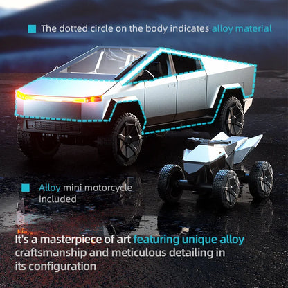 JHD for 2025 New JJRC C8817 RC Car Alloy Rc Cybertruck Off road Simulation Camping Equipment Pickup Truck Model Custom Toys
