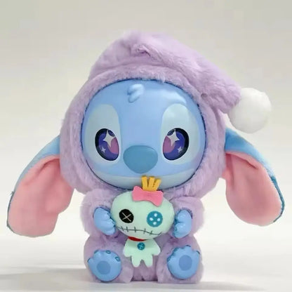 MINISO Stitch Blind Box Bag Vinyl Pendant Cute Doll Mystery Series Fluffy Surprise Gift - Eat Something before Sleep Collection