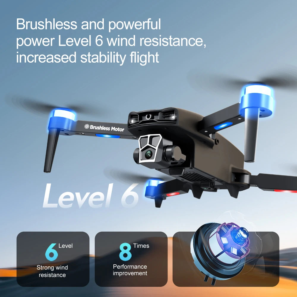 KBDFA  A10 Pro Drone Profesional Dual HD Camera Aerial Photography FPV Helicopters Obstacle Avoidance Foldable RC Quadcopter Toy
