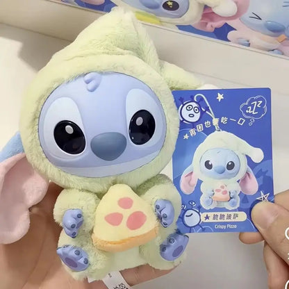 MINISO Stitch Blind Box Bag Vinyl Pendant Cute Doll Mystery Series Fluffy Surprise Gift - Eat Something before Sleep Collection
