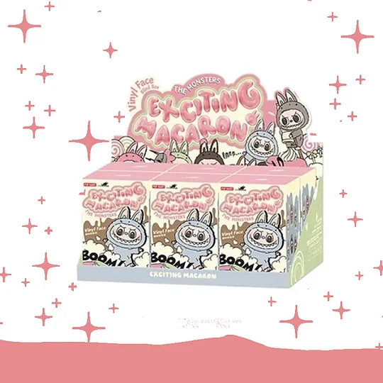 Popmart Labubu V2 V3 The Monsters Macaron Have A Seat Big Into Energy Series Blind Box Vinyl Face Plush Doll Pendant Toy Gift
