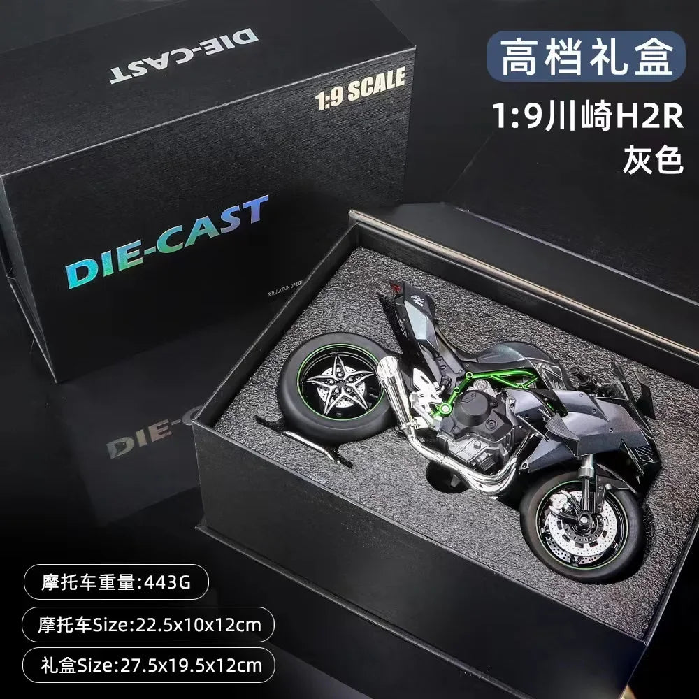 1:9 Ducati V4S Kawasaki H2R H2 BMW S1000RR Large Motorcycle Alloy Model Collection Serie Decoration Gift Box