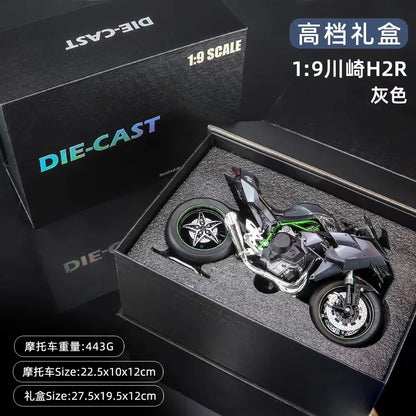 1:9 Ducati V4S Kawasaki H2R H2 BMW S1000RR Large Motorcycle Alloy Model Collection Serie Decoration Gift Box