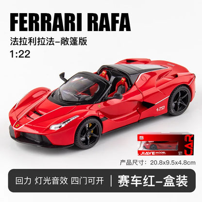 1:22 Ferrari Laferrari convertible Alloy Racing Car Model Diecast Metal Toy Vehicles Car Model Simulation Kids Toy Gift E187
