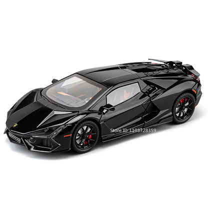 1:24 REVUELTO Miniature Sports Car Model Toys Alloy Diecast URUS SUV Sound Light Pull Back Doors Opened Toy Supercars Kids Gifts