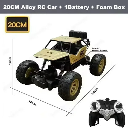 New RC Cars Remote Control Car 1:12/16 Off Road Monster Truck Metal Shell LED Headlights 4WD All Terrain Hobby RC Car Toys Gifts
