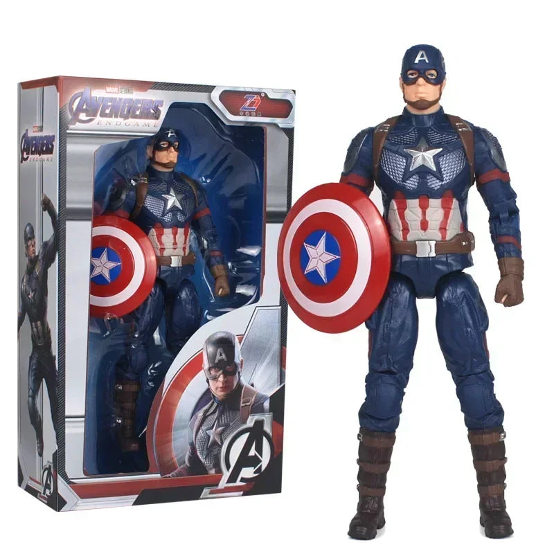 Marvel Avengers Superhero Figures Iron Man Action Figure Toys Spiderman Captain America Hulk Thor Holiday Gifts for Kids Boys