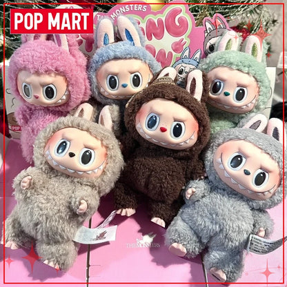 Popmart Labubu V2 V3 The Monsters Macaron Have A Seat Big Into Energy Series Blind Box Vinyl Face Plush Doll Pendant Toy Gift