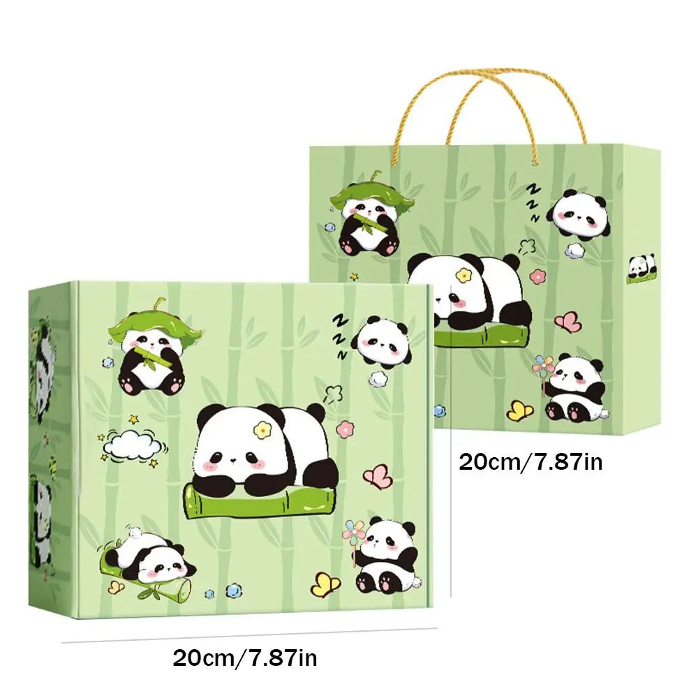 Kawaii Panda Stationery Set Student Pencil Case Stickers Pencil Stationery Gift Learning Supplies Full Gift Box