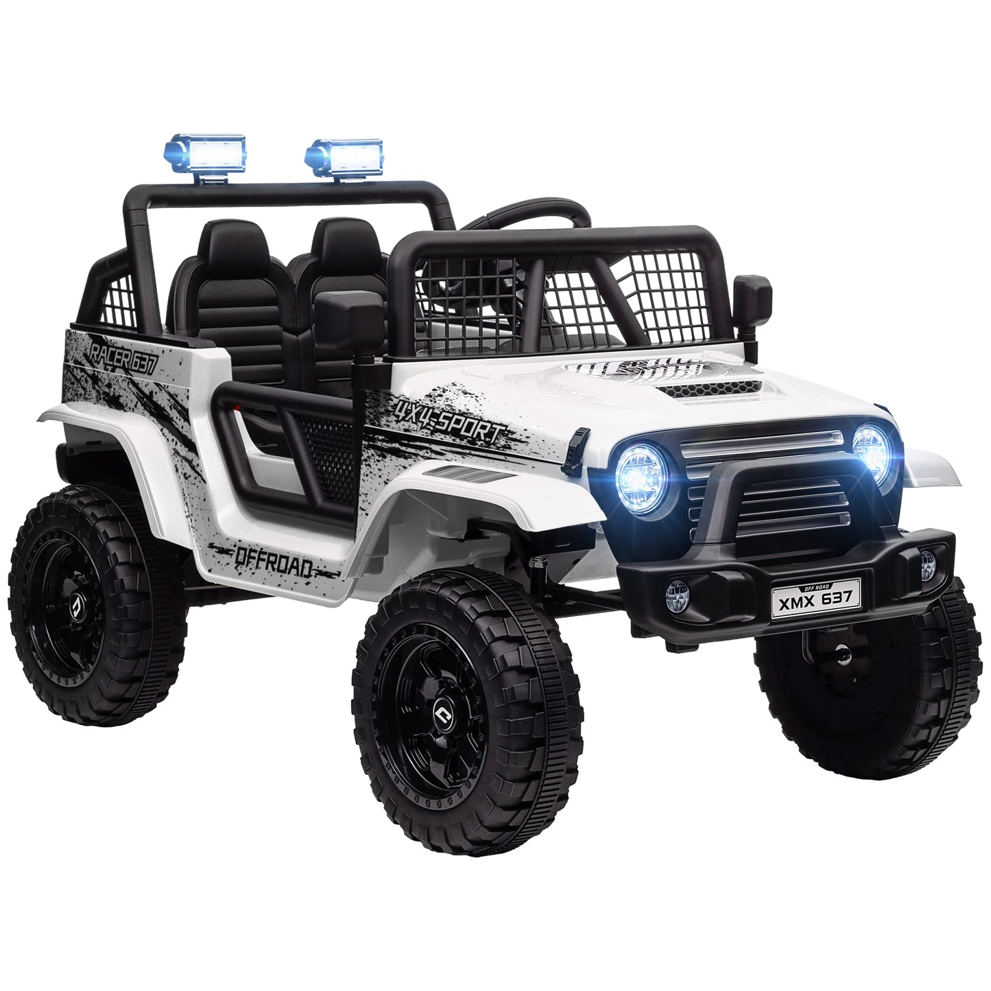 AIYAPLAY Kids Ride On Car, 12V Electric Truck w/ Suspension