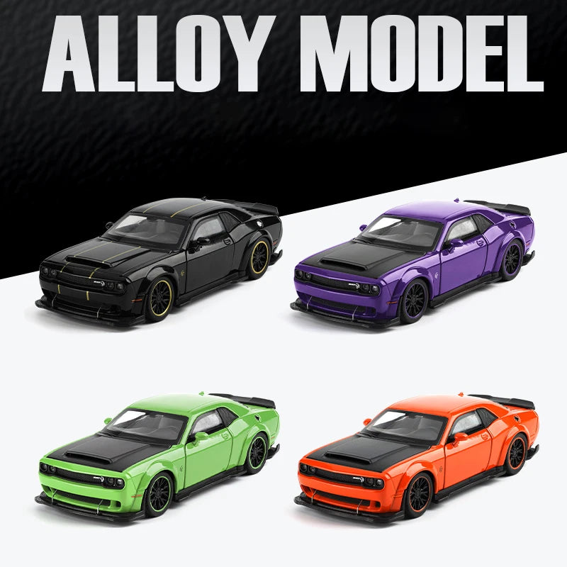 1:32 Dodge Challenger SRT Hellcat Redeye V8 Alloy Metal Diecast Model American Muscle Sports Car Collection Of Hobby Decorations