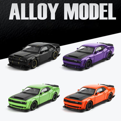 1:32 Dodge Challenger SRT Hellcat Redeye V8 Alloy Metal Diecast Model American Muscle Sports Car Collection Of Hobby Decorations
