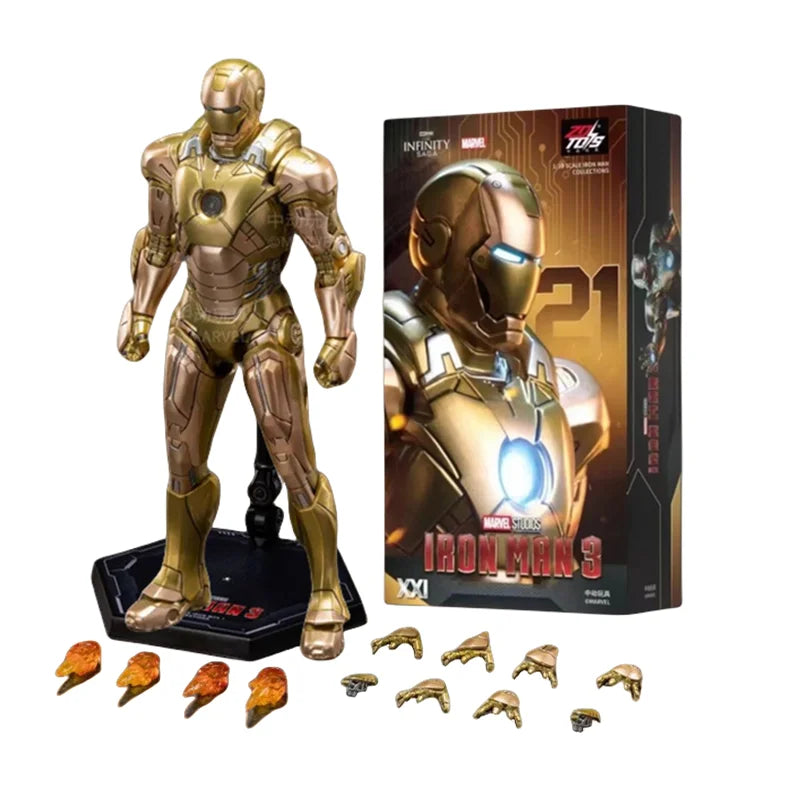 ZD Toys Iron Man Series Blacklash Figures 1/10 MK33 MK39 MK17 MK21Action Figurines Movie Statue Model Adult Collect Gift