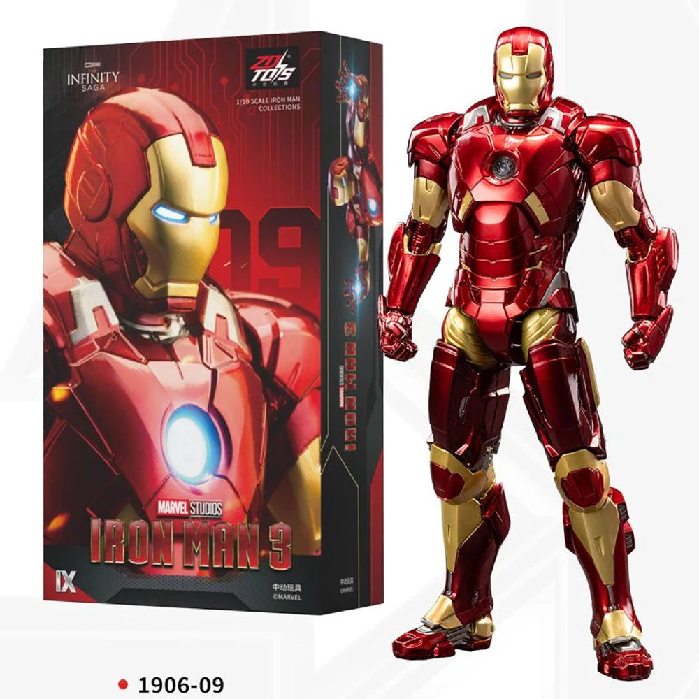 ZD Toys Iron Man Series Blacklash Figures 1/10 MK33 MK39 MK17 MK21Action Figurines Movie Statue Model Adult Collect Gift