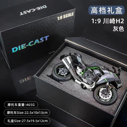 1:9 Ducati V4S Kawasaki H2R H2 BMW S1000RR Large Motorcycle Alloy Model Collection Serie Decoration Gift Box
