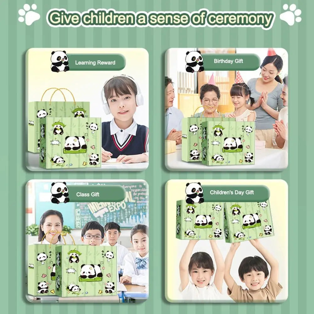 Kawaii Panda Stationery Set Student Pencil Case Stickers Pencil Stationery Gift Learning Supplies Full Gift Box