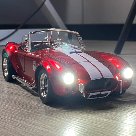 1:24 Ford Shelby Cobra 427 Roadster 1965 S/C Alloy Metal Diecast Model Classic Vintage Car Desktop Display Decoration Gifts Boys